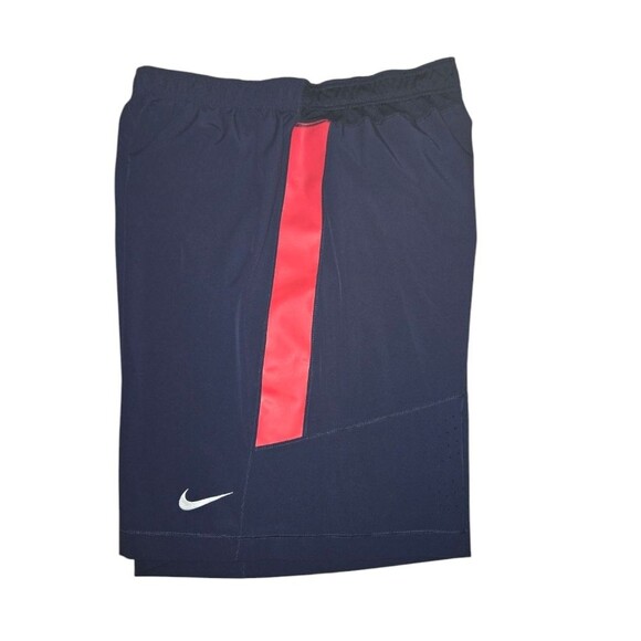 Nike Ole Miss Rebels Red & Blue Drawstring 11" Inseam Basketball Shorts Size XL - Picture 4 of 11